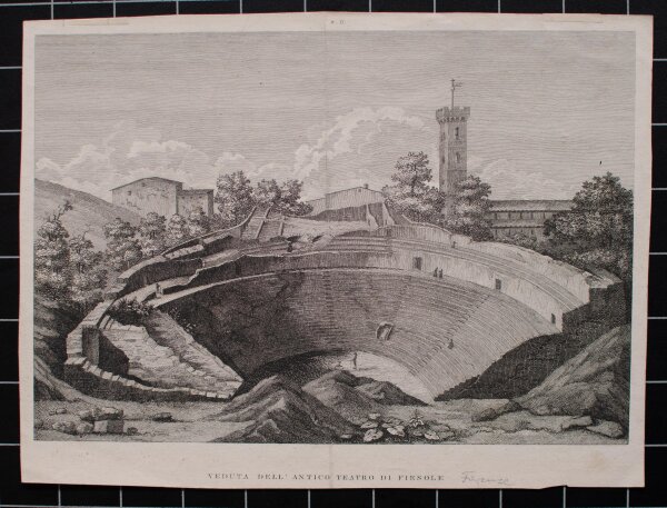 unbekannt - Veduta dell Antico Teatro di Fiesole - o.J. - Kupferstich