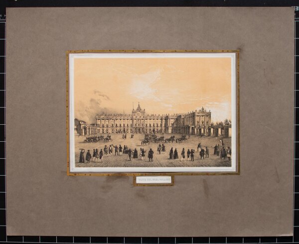 unbekannt - Vista del Real Palacio, Madrid - o.J. - Farblithografie
