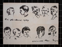 Wilhelm Geyer - Neujahrsgruß Familie Geyer - 1967 -...