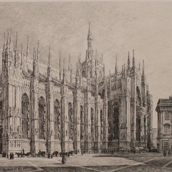 Karl von Siegl - Der Dom zu Mailand - o.J. - Radierung