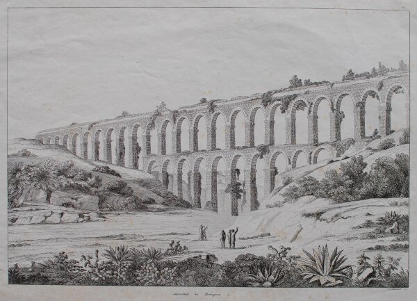 unbekannt - Aquaduct bei Terragona - o.J. - Kupferstich