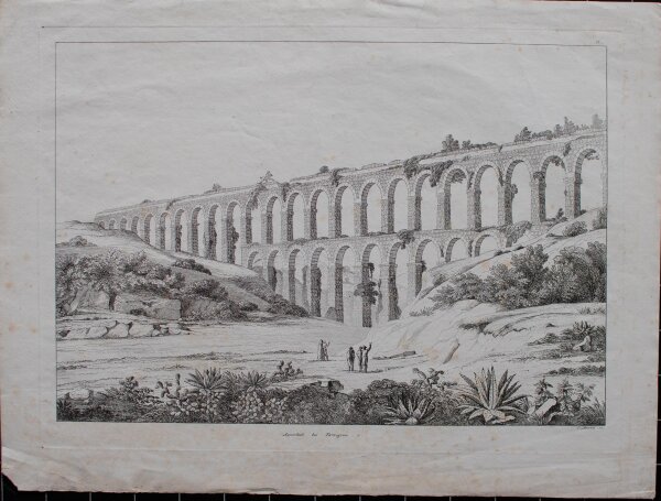 unbekannt - Aquaduct bei Terragona - o.J. - Kupferstich