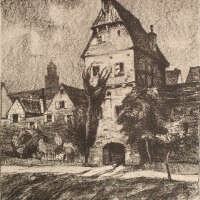 Kurt Messerschmidt - Stadttor - o.J. - Lithografie auf...