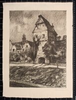 Kurt Messerschmidt - Stadttor - o.J. - Lithografie auf...