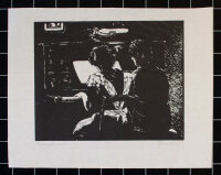 Hans Mayr (?) - Musizierendes Paar - o. J. - Holzschnitt