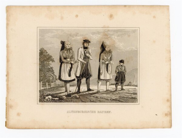 unbekannt - Altenburgische Bauern - 1840 - Stahlstich