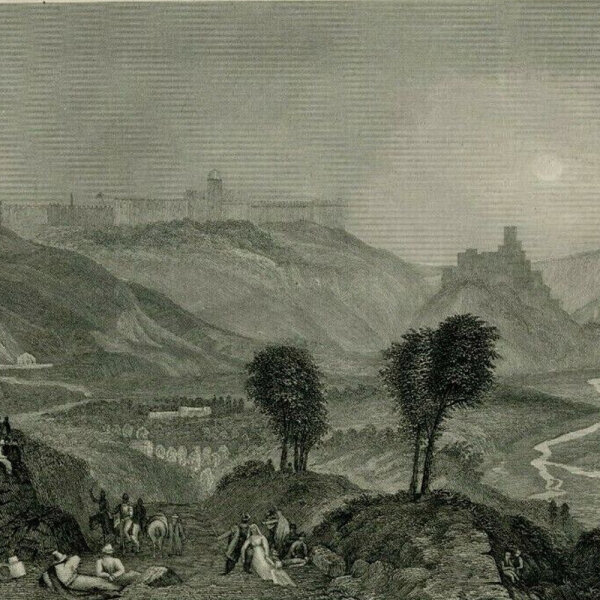 unbekannt - Der Berg Morijah - undatiert - Radierung