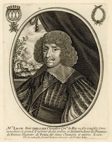 Balthasar Moncornet - Porträt Léon Bouthillier - undatiert - Kupferstich