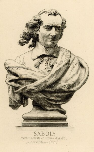 unbekannt - Porträt Nicolas Saboly - 1879 - Kupferstich