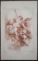 Emile Wattier - Allegorie Lautomne - o.J. - Lithografie