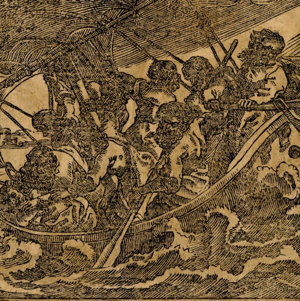 unbekannt - Gleichnis von der Sturmstillung - o.J. - Holzschnitt