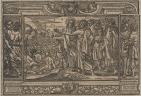 unbekannt - Speisung der Fünftausend - o.J. - Holzschnitt