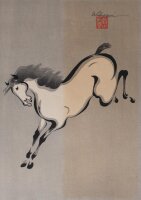 Wakyosai - Springendes Pferd - o.J. - Holzschnitt