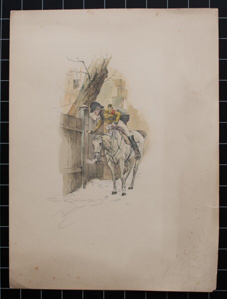 Benesch - Der Glückwunsch - undatiert - Aquarell und Bleistift auf Papier