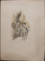 Benesch - Der Glückwunsch - undatiert - Aquarell und Bleistift auf Papier