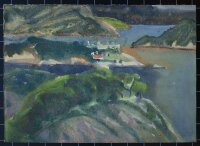 Hertha Peschke-Scholz - Fjordlandschaft - o.J. - Aquarell...