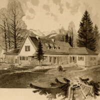 Paul Schwertner - Weihnachtskarte - undatiert - Radierung...