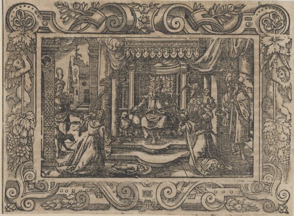 unbekannt - Urteil des Salomon - o.J. - Holzschnitt