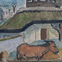 Gerhard Schulte-Dahling - Esel im Zoo - 1926 - Aquarell...