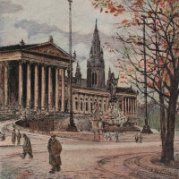 unbekannt - Parlament, Wien - o.J. - Farbradierung