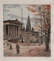 unbekannt - Parlament, Wien - o.J. - Farbradierung