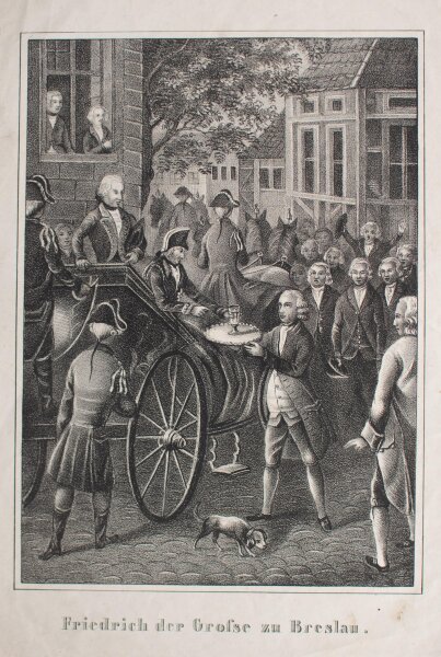 unbekannt - Friedrich der Große zu Breslau - undatiert - Lithografie