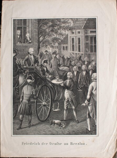 unbekannt - Friedrich der Große zu Breslau - undatiert - Lithografie