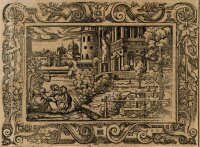 unbekannt - David und Bathseba - o.J. - Holzschnitt