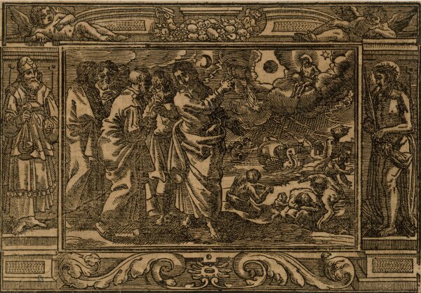 unbekannt - Gleichnis, Jesus und seine Jünger - o.J. - Holzschnitt