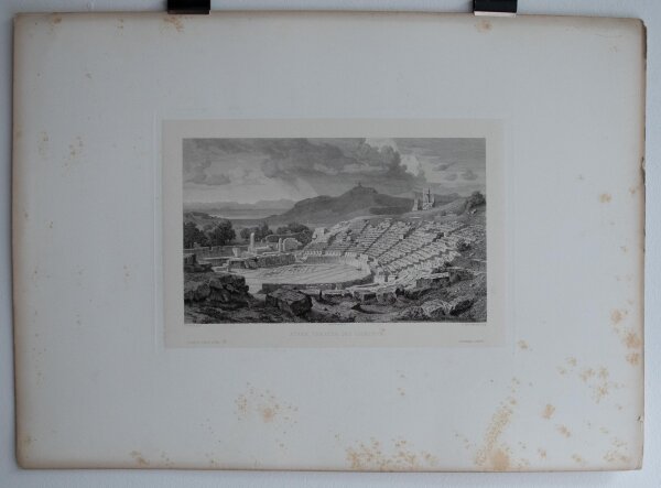 Eugène Edouard Adler-Mesnard - Athen, Theater des Dionysos - o.J. - Radierung auf aufgewalztem Papier