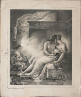 Unbekannt - Hero und Leander - o.J. - Lithografie auf Papier, auf leichtem Karton aufgezogen