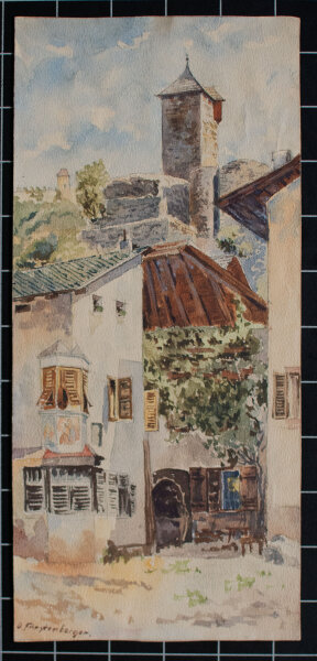 O. Fürstenberger - Historische Stadtansicht (Nürnberg?) - o.J. - Aquarell