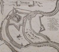 Matthäus Merian - Historische Karte Willstett - o.J. - Kupferstich