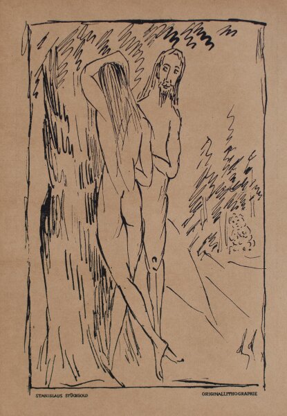Stanislaus Stückgold - Adam und Eva - 1920 - Lithografie