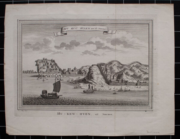 Jakob van der Schley - Historische Ansicht Hu Kcu Hyen - o.J. - Kupferstich