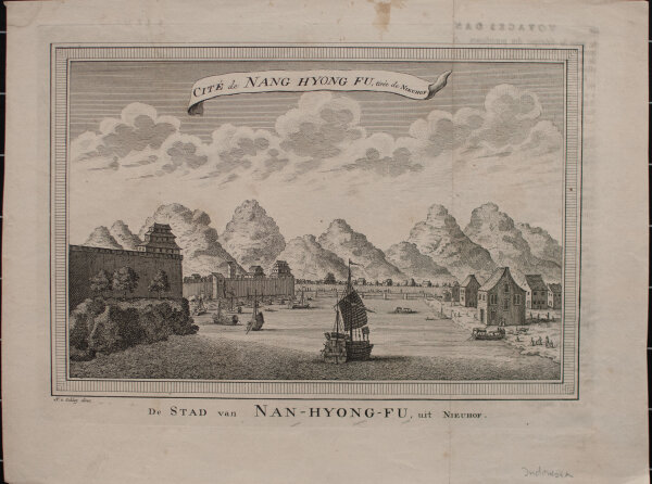Jakob van der Schley - De Stadt van Nan Hyong Fu - o.J. - Kupferstich