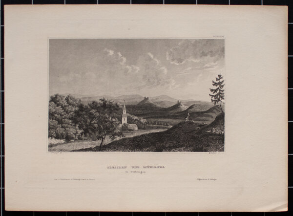 W. Watkuis - Gleichen und Mühlberg in Thüringen - o.J. - Stahlstich