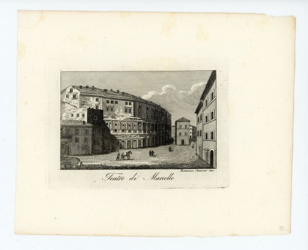 Tommaso Cuccioni - Teatro di Marcello - undatiert - Kupferstich