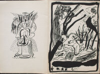 Karla Woisnitza und Sabine Herrmann - Faltheft zu einer Ausstellung - 1988 - Offset nach lithografischen Vorlagen