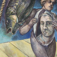 Rolf Walter - Künstlerselbst im Spiegel - 1995 -...