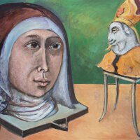 Rolf Walter - Nonne - 2006 - Öl auf Leinwand