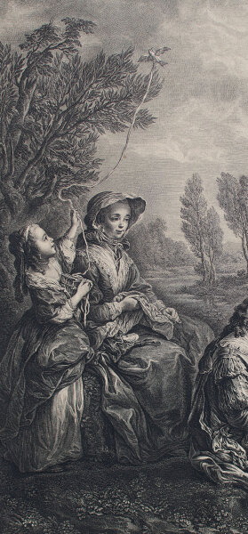 Jacques Beauvarlet - Lecture Espagnole - undatiert - Radierung