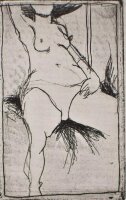 Viktoria Graf - Weiblicher Akt - 2009 - Radierung auf...