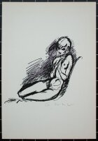 Gustav Friese - Meditation - 1949 - Druckgrafik auf...