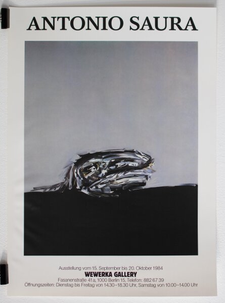 Antonio Saura - Antonio Saura Ausstellungsplakat Wewerka Gallery - 1984 - Farboffsetdruck auf Glanzpapier