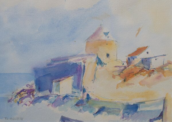 unbekannt - Küstenlandschaft - 1998 - Aquarell