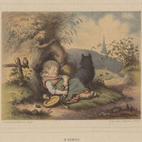 unbekannt - Im Kornfeld - o.J., Farblithografie