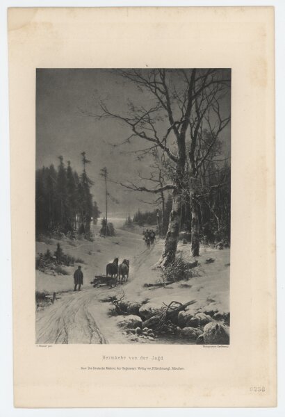 Franz Hanfstaengl - Heimkehr von der Jagd - o.J. - Photogravur
