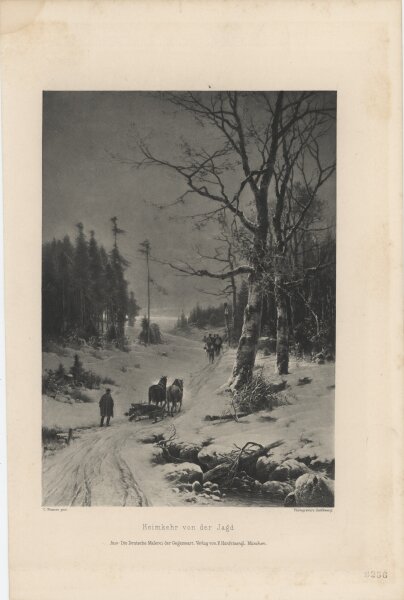 Franz Hanfstaengl - Heimkehr von der Jagd - o.J. - Photogravur