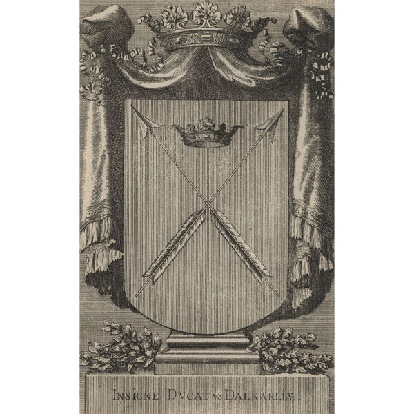 unbekannt - Wappen Ducatus Dalarliae - o.J., Radierung